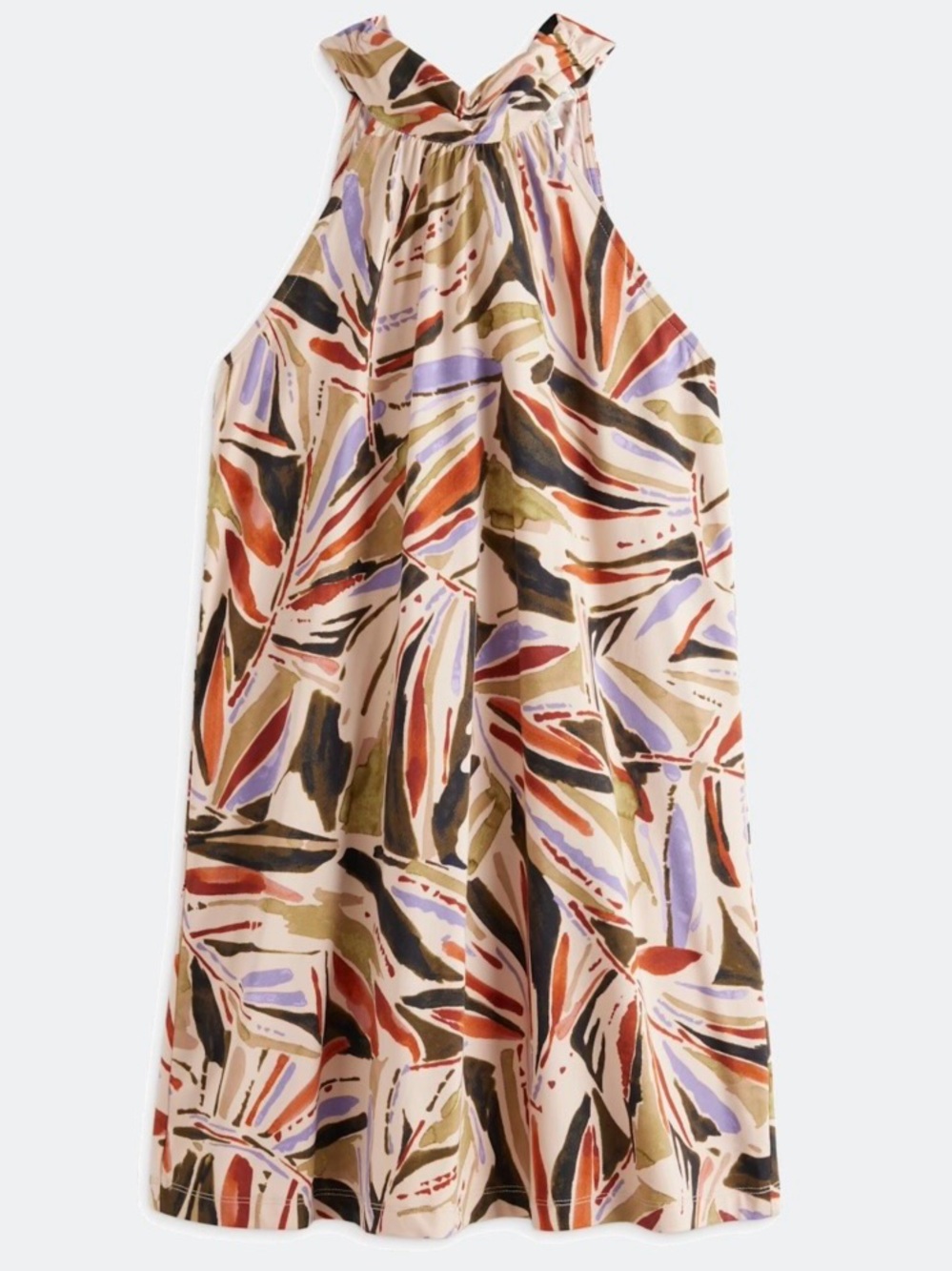 NWT Nine Britton Stitch Fix Abstract Print High Neck Sleeveless Blouse XLP